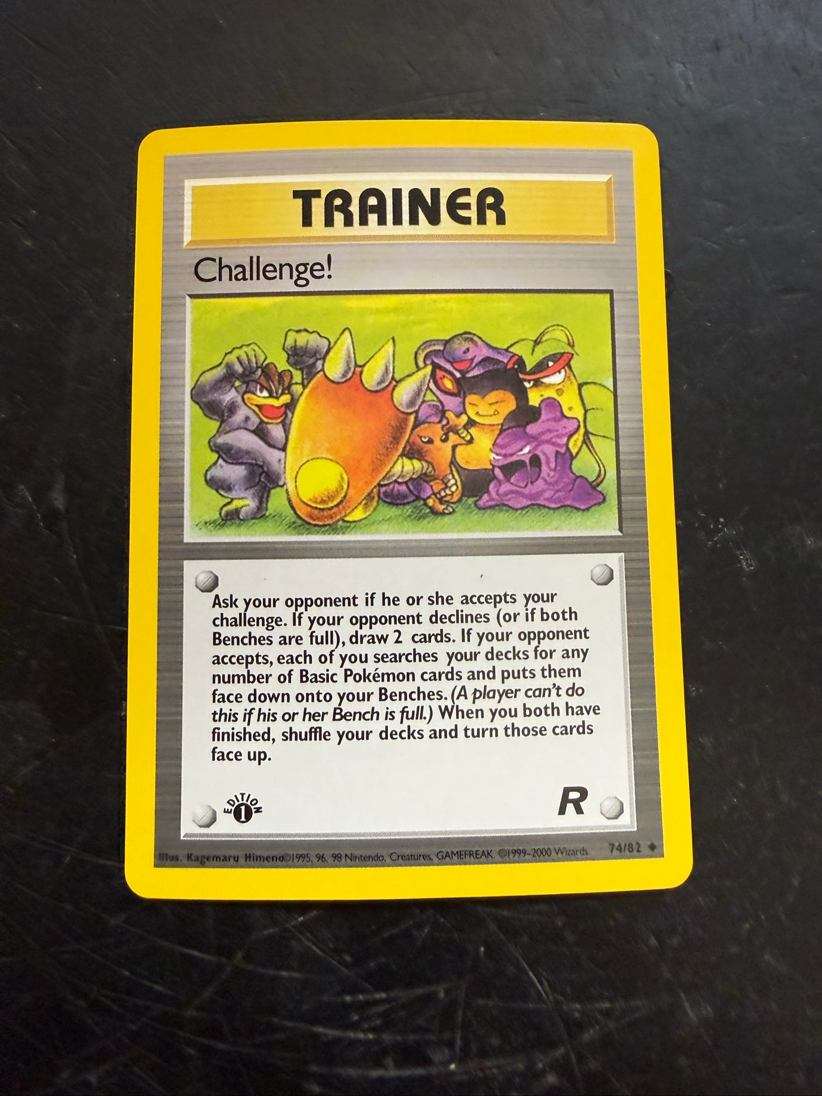 Carta Pokemon trainer challenge First Edition 